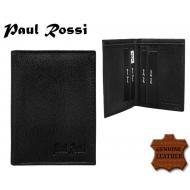 Kaarditasku - rahakott 720-GPL BLACK, PAUL ROSSI, Kaarditaskud ja visiitkaardihoidjad